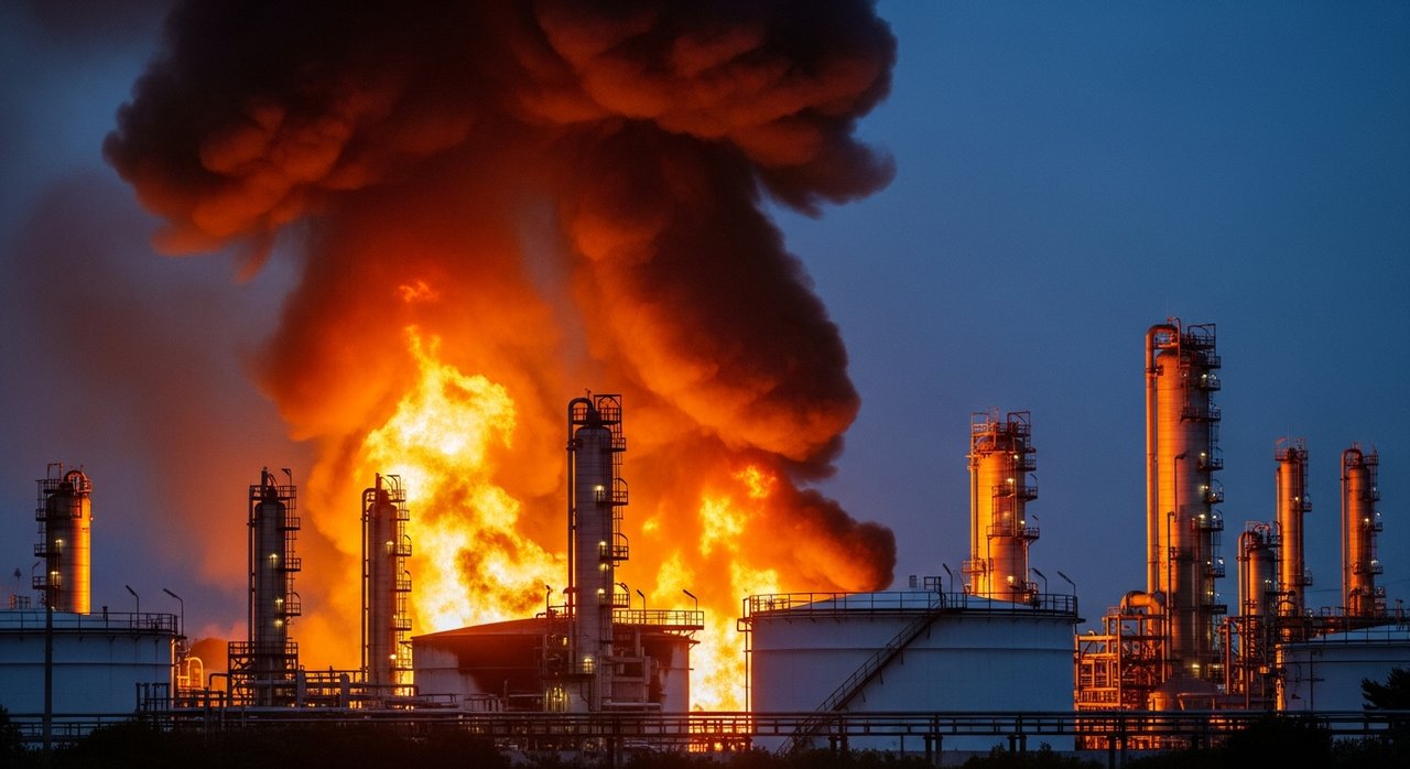 Ukraine Hits Russian Oil Refinery Amid Nuclear War Games