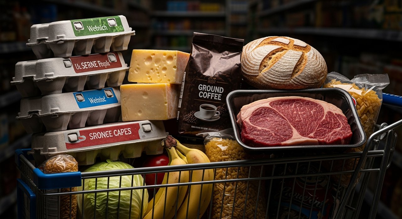 US Grocery Prices Surge at Fastest Pace in Four Years – Here’s What Costs More (and Less)