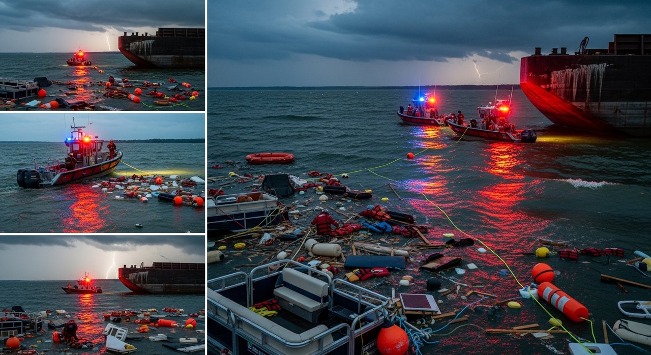 Three Boaters Die After Pontoon Collides with Barge on Lake Pepin